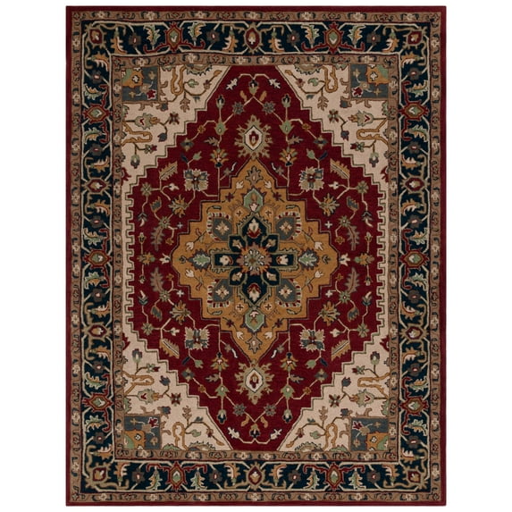 SAFAVIEH Heritage Drummond Oriental Area Rug, Red/Ivory, 8' x 10'