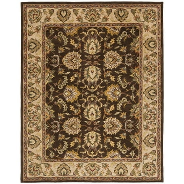 SAFAVIEH Heritage Duncan Traditional Wool Area Rug, Brown/Ivory, 3' x 5'