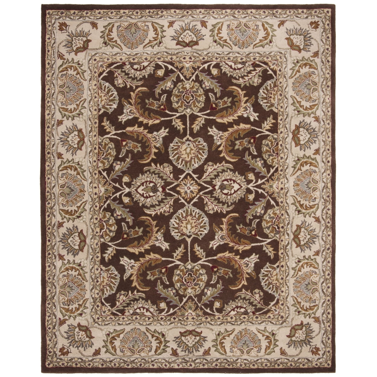 Ivory Elegance Hand-Tufted Wool Rectangular Rug 8' x 10'
