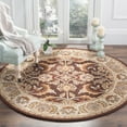 thumbnail image 1 of SAFAVIEH Heritage Finnegan Oriental Wool Area Rug, Brown/Ivory, 8' x 8' Round, 1 of 6