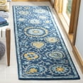 thumbnail image 1 of SAFAVIEH Heritage Francine Floral Wool Runner Rug, Navy/Gold, 2'3" x 8', 1 of 7
