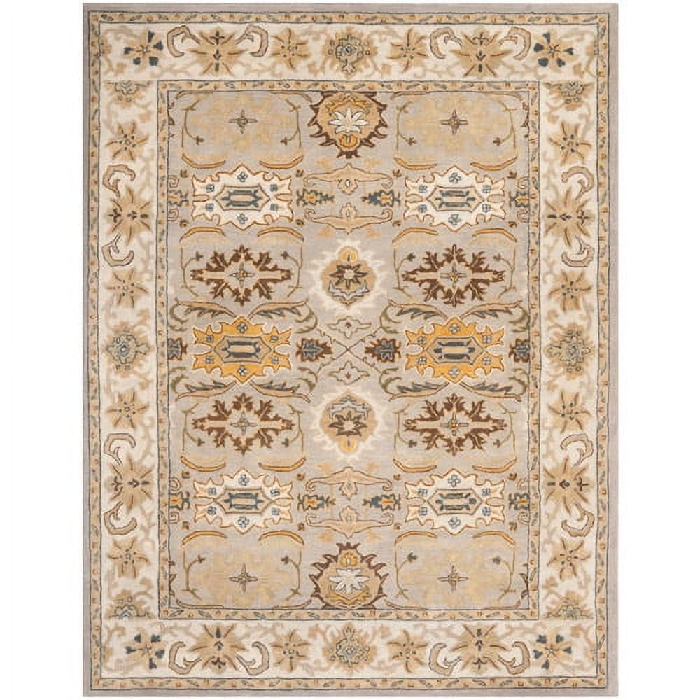 Heritage Light Grey and Beige Wool 8'3" x 11' Area Rug