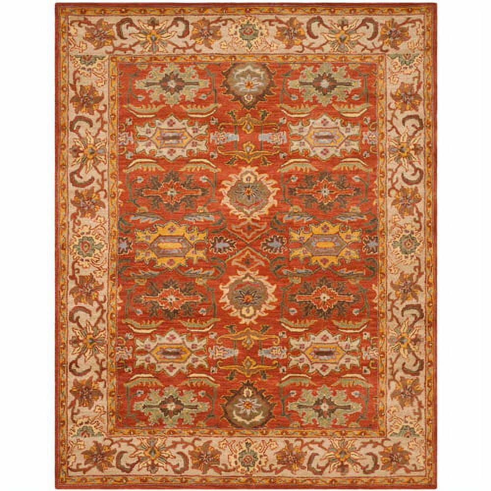Light Blue Handmade Wool Tufted Rectangular Area Rug