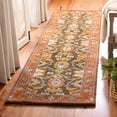 thumbnail image 1 of Safavieh Heritage Giles Oriental Wool Runner Rug, Chocolate/Tangerine, 2'3" x 8', 1 of 9