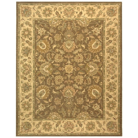 SAFAVIEH Heritage HG343K Handmade Brown / Ivory Rug