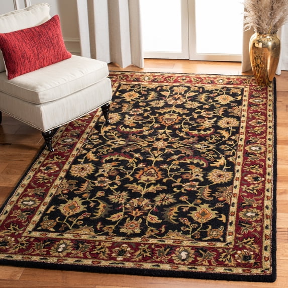Safavieh Heritage Hepburn Oriental Wool Area Rug, Black/Red, 8'3" x 11'