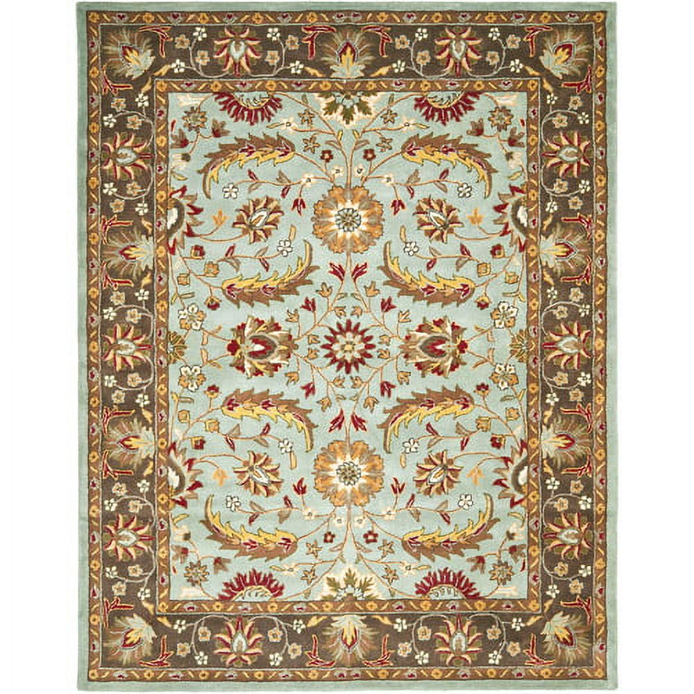Heritage Elegance 59" Hand-Tufted Blue Wool Area Rug