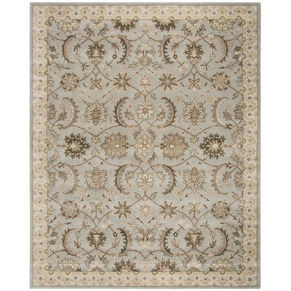 SAFAVIEH Heritage Kerstin Floral Wool Area Rug, Beige/Grey, 9' x 12'