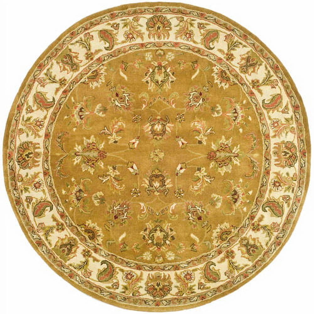Elegance Ivory 72" Round Hand-Tufted Wool Area Rug