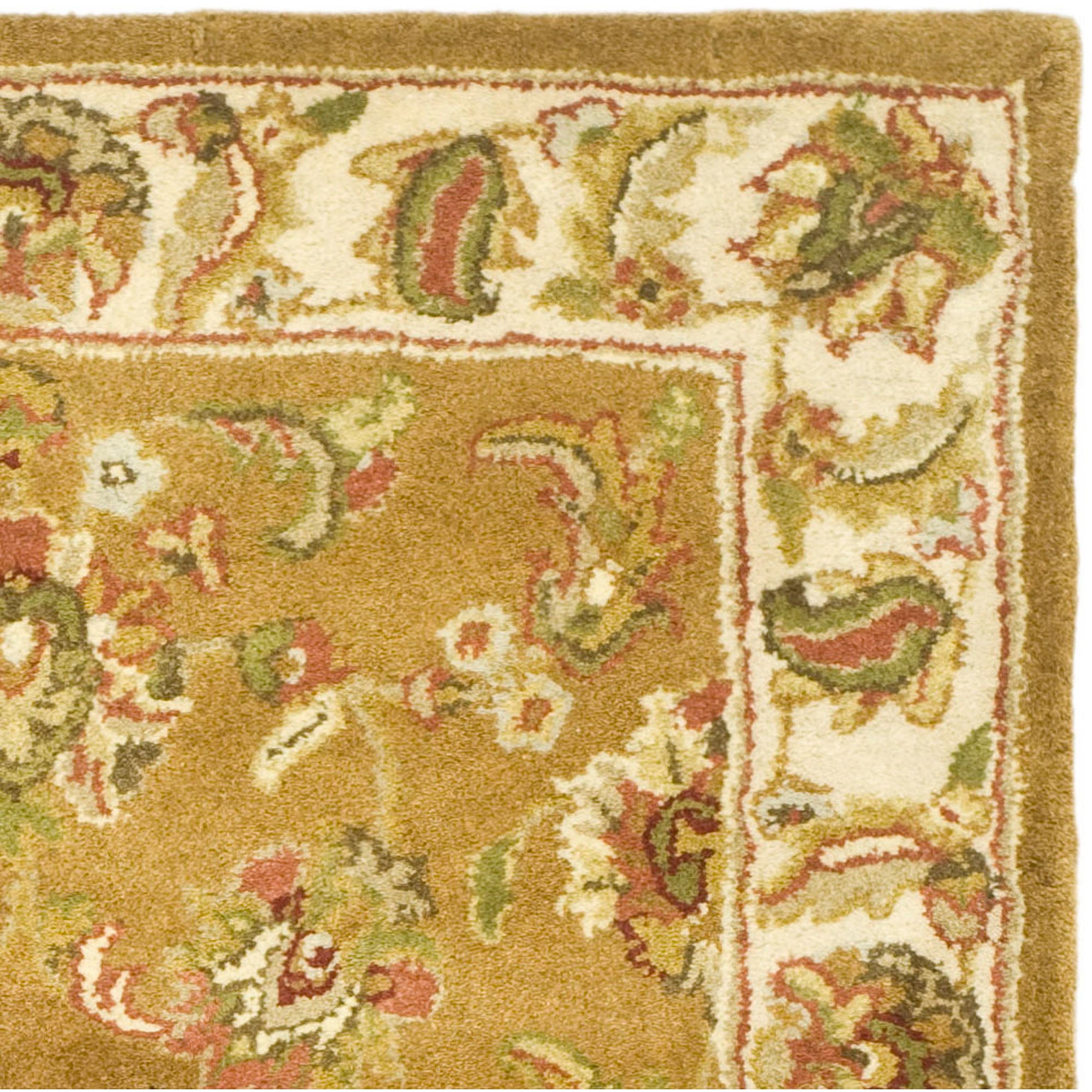 Elegant Heritage Ivory Wool 3' x 5' Hand-Tufted Area Rug