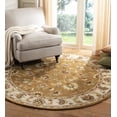 thumbnail image 1 of Safavieh Heritage Major Oriental Wool Area Rug, Mocha/Ivory, 4'6" x 6'6" Oval, 1 of 11