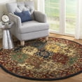 thumbnail image 1 of Safavieh Heritage Malcolm Oriental Area Rug, Multi/Burgundy, 3'6" x 3'6" Round, 1 of 8
