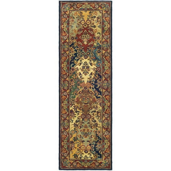 SAFAVIEH Heritage Malcolm Oriental Runner Rug, Multi/Burgundy, 2'3" x 14'