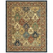 SAFAVIEH Heritage Malcolm Traditional Wool Area Rug, Multi/Burgundy, 5' x 8'