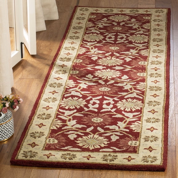 Safavieh Heritage Mide Oriental Wool Runner Rug, Red/Beige, 2'3" x 14'