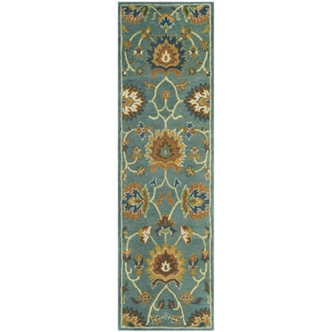 SAFAVIEH Heritage Odran Oriental Wool Runner Rug, Light Blue, 2'3" x 10'