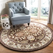 Safavieh Heritage Orinda Oriental Wool Area Rug, Brown/Beige, 6' x 6' Round
