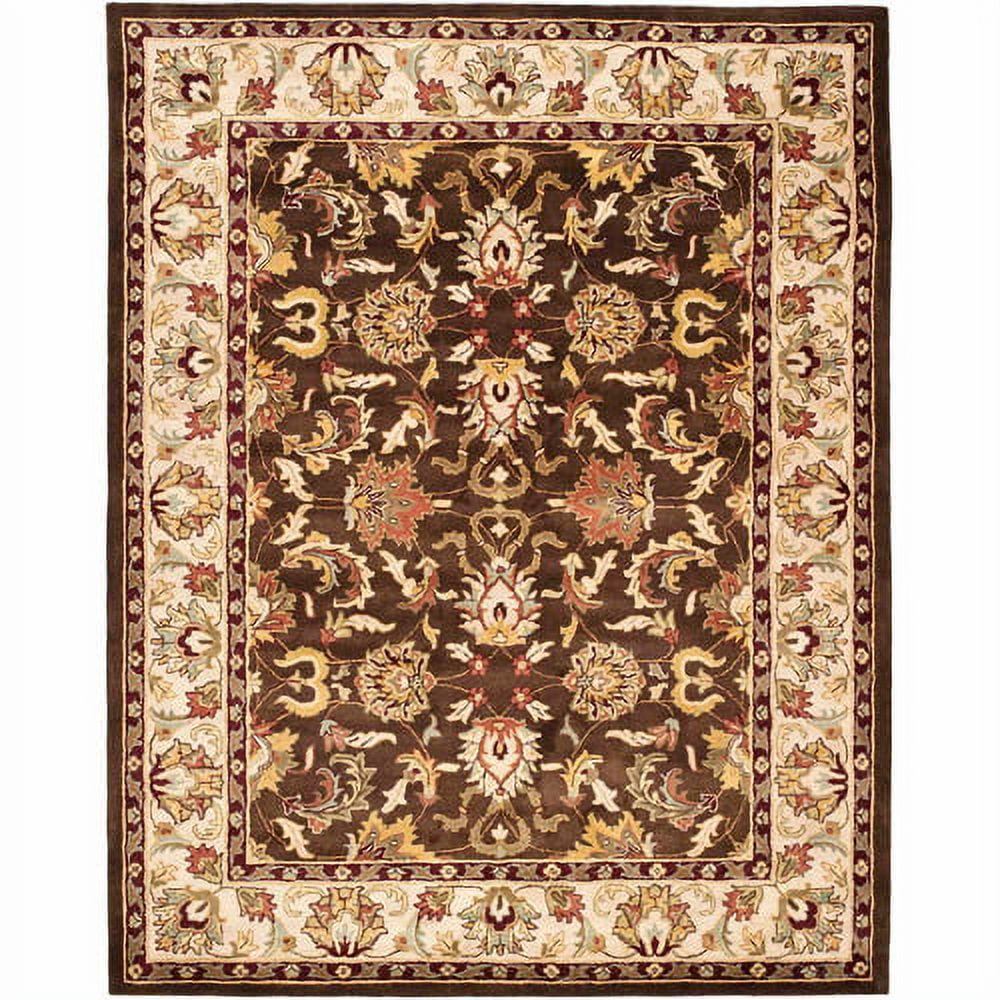 Heritage Brown and Beige Hand-Tufted Wool 6' x 9' Area Rug
