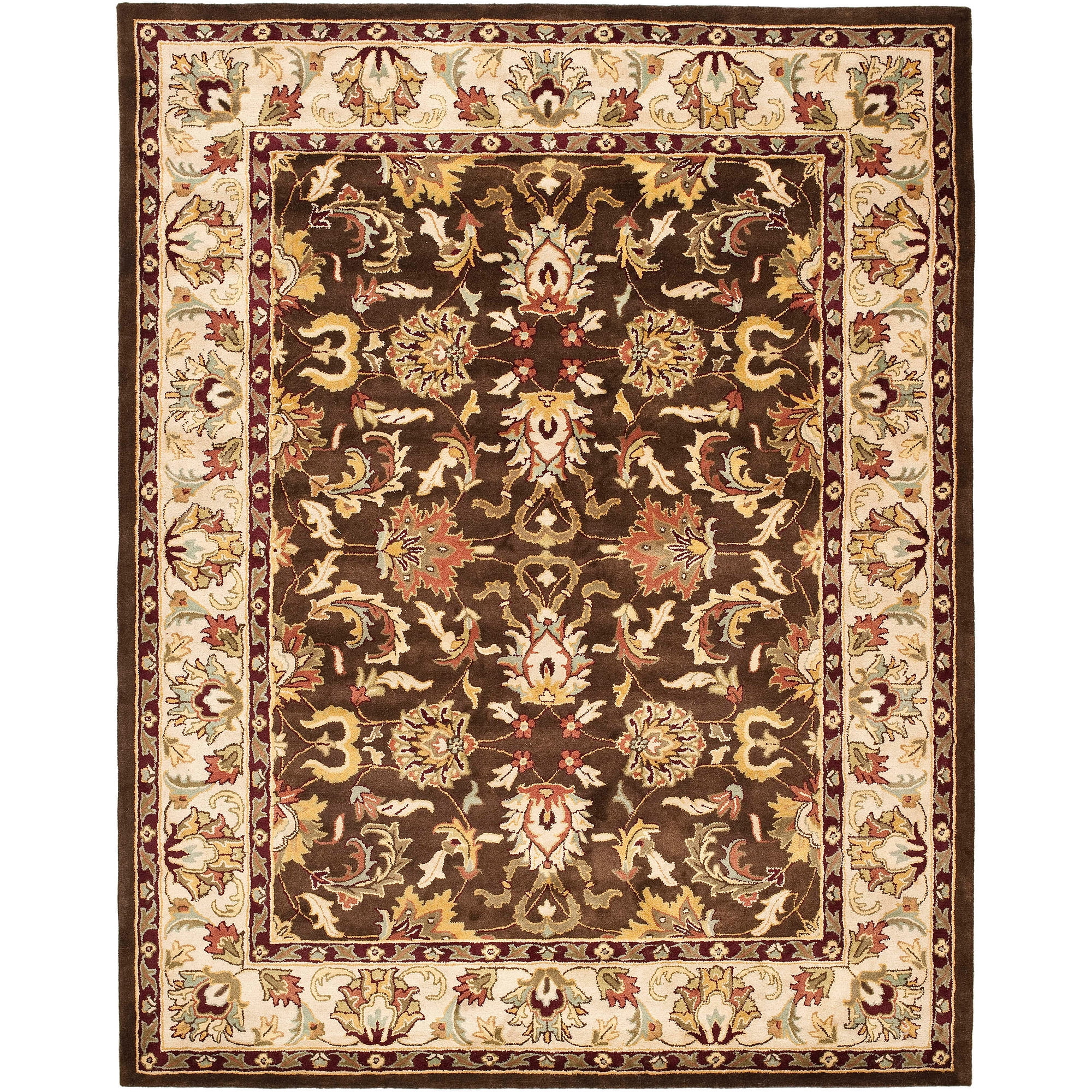 Heritage HG818 Hand Tufted Area Rug - Brown/Beige - 7'6"x9'6" - Safavieh.
