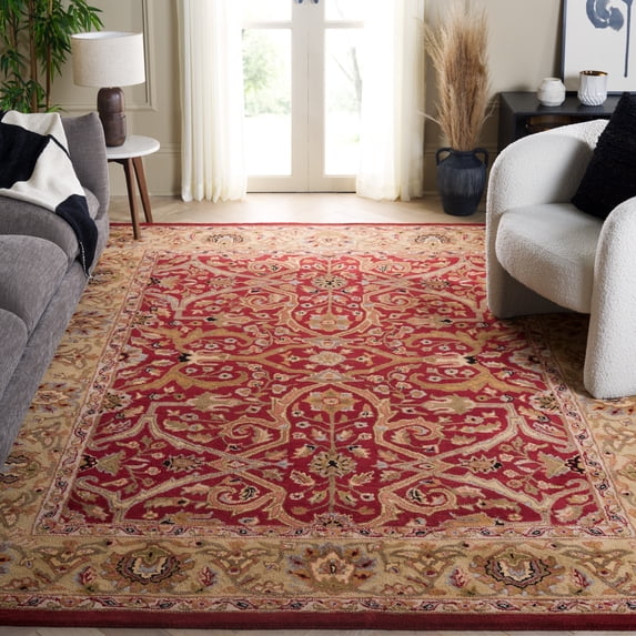 Safavieh Heritage Oslo Oriental Wool Area Rug, Red/Gold, 8'3" x 11'