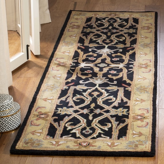 Safavieh Heritage Oslo Oriental Wool Runner Rug, Charcoal/Beige, 2'3" x 8'