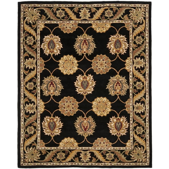 SAFAVIEH Heritage Portmont Oriental Wool Area Rug, Black, 8'3" x 11'