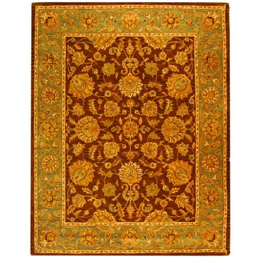 SAFAVIEH Heritage Regis Oriental Wool Area Rug, Brown/Blue, 9'6" x 13'6"