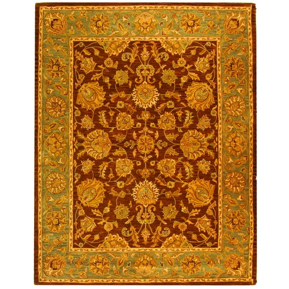 SAFAVIEH Heritage Regis Oriental Wool Area Rug, Brown/Blue, 9'6" x 13'6"