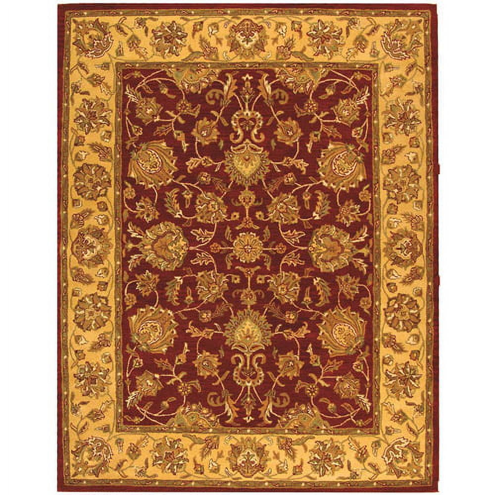 Red Gold Rug SAFAVIEH Heritage Regis Oriental Wool Area Rug, Red/Gold, 8'3