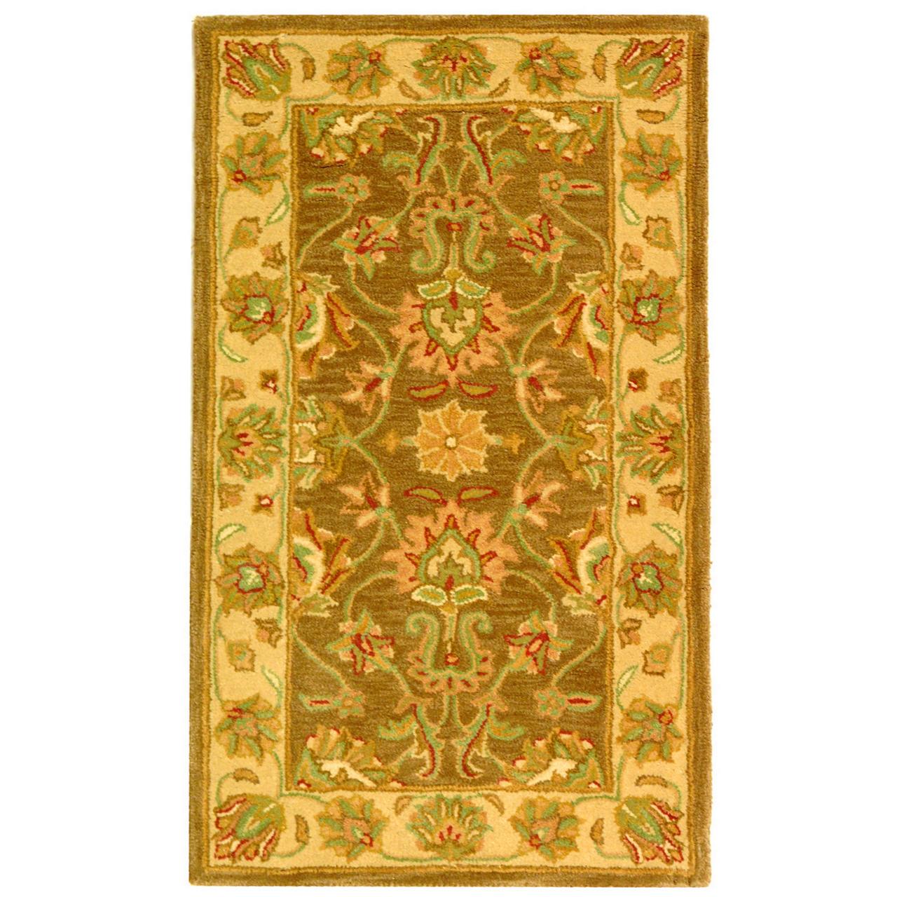 SAFAVIEH Heritage Regis Traditional Wool Area Rug, Brown/Ivory, 2'3" x 4' - image 1 of 9