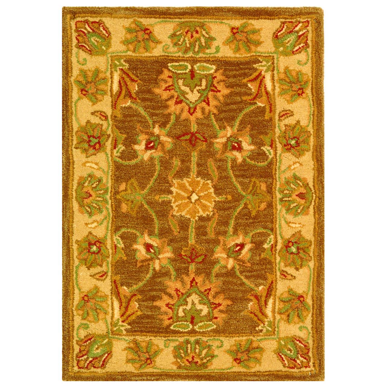 SAFAVIEH Heritage Regis Traditional Wool Area Rug, Brown/Ivory, 2' x 3' - image 1 of 9