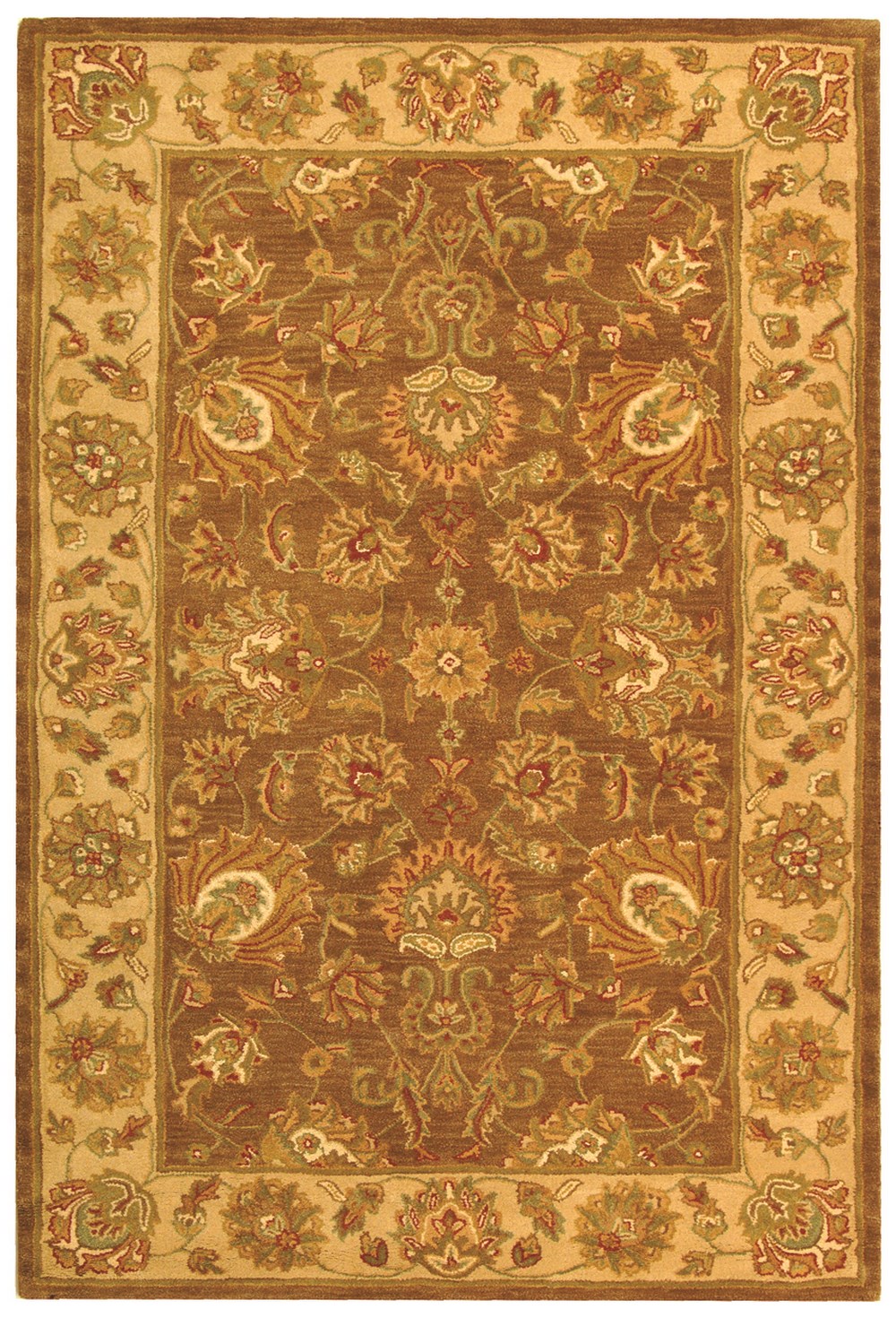 SAFAVIEH Heritage Regis Traditional Wool Area Rug, Brown/Ivory, 4' x 6' - image 1 of 4
