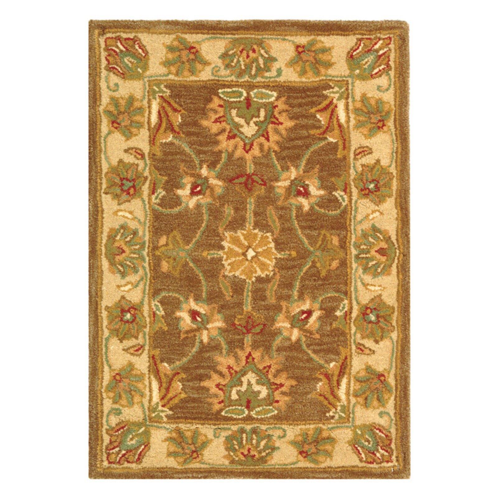 SAFAVIEH Heritage Regis Traditional Wool Area Rug, Brown/Ivory, 9'6" x 13'6" - image 1 of 9