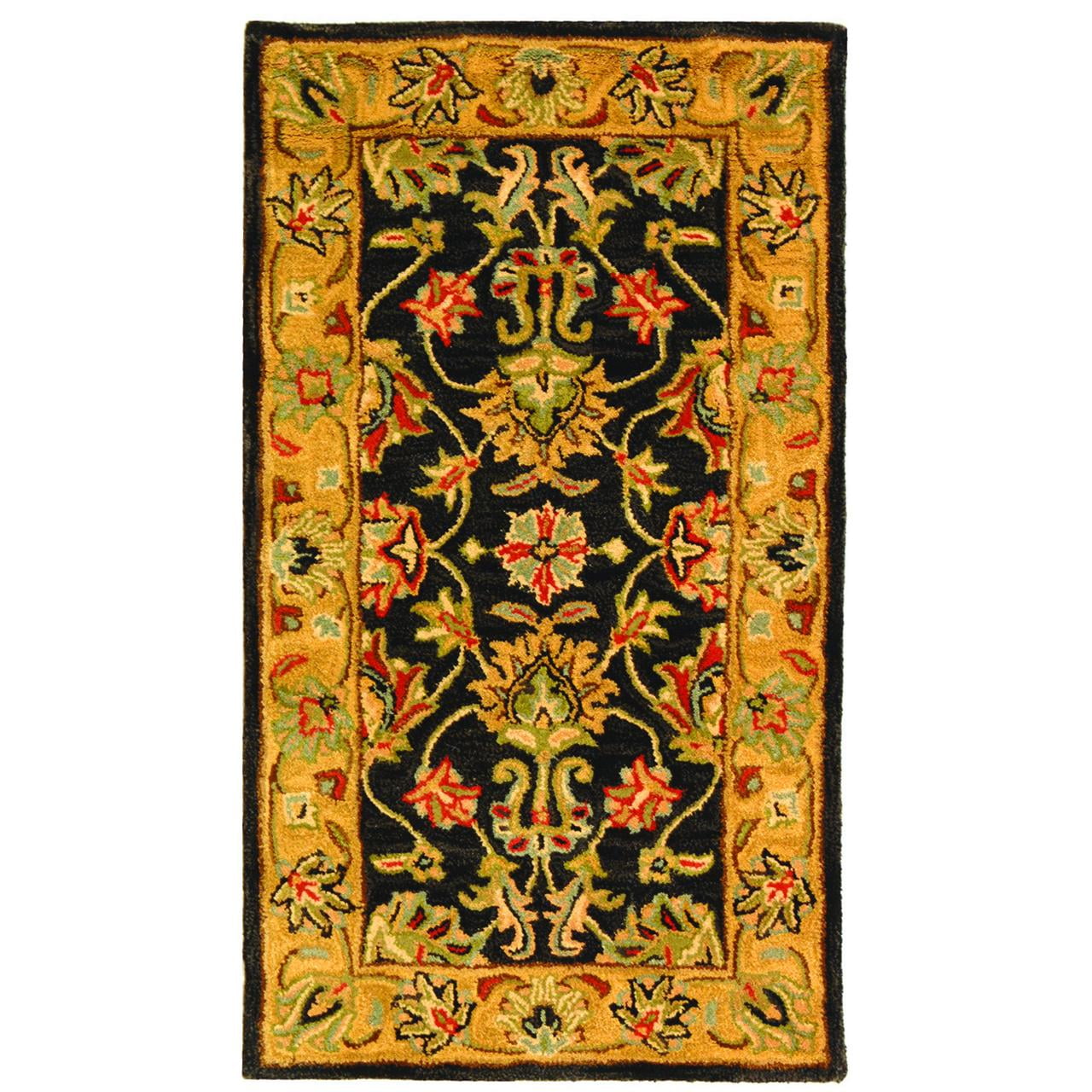 Heritage Charcoal and Gold Hand-Tufted Wool Area Rug