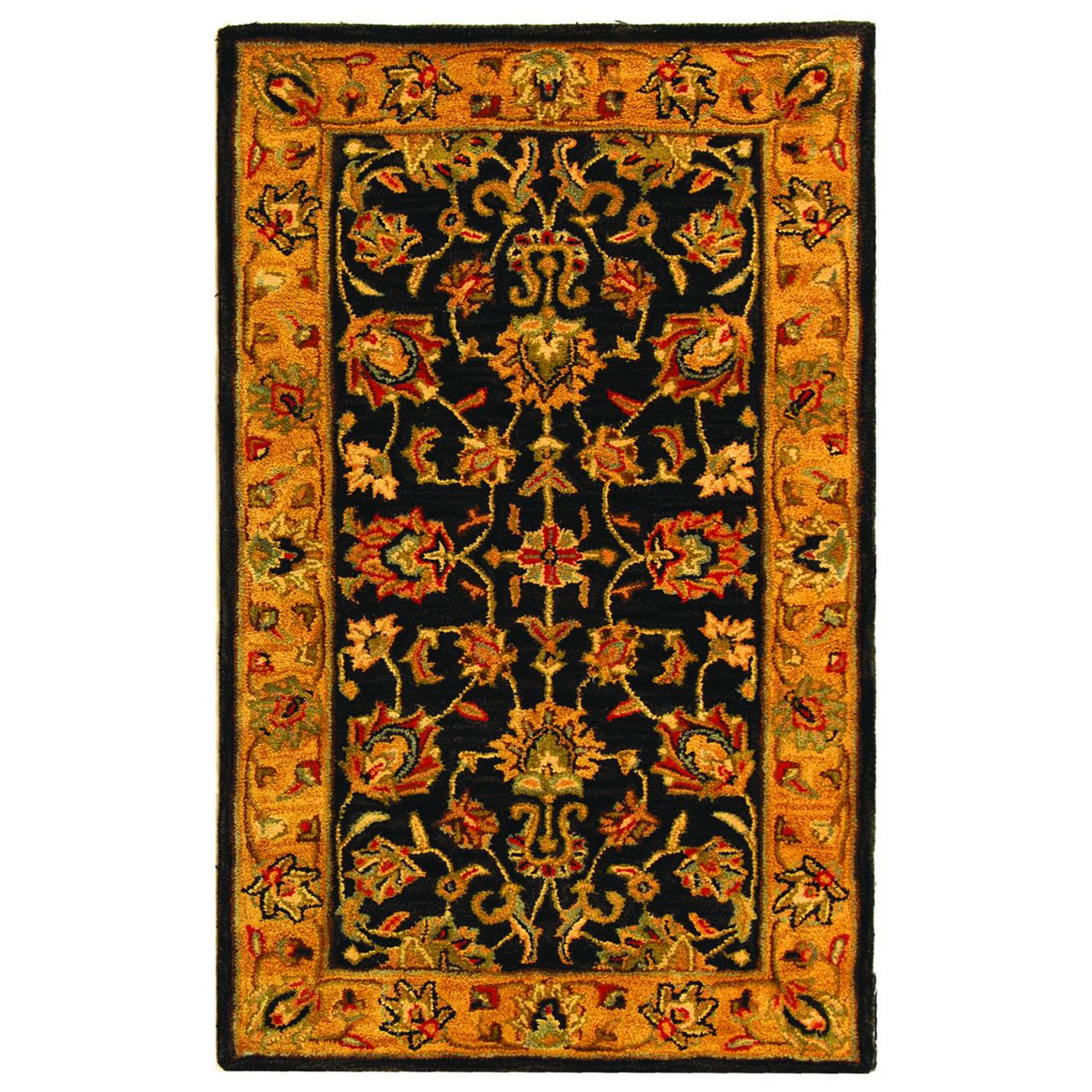 SAFAVIEH Heritage Regis Traditional Wool Area Rug, Charcoal/Gold, 3' x 5' - image 1 of 10