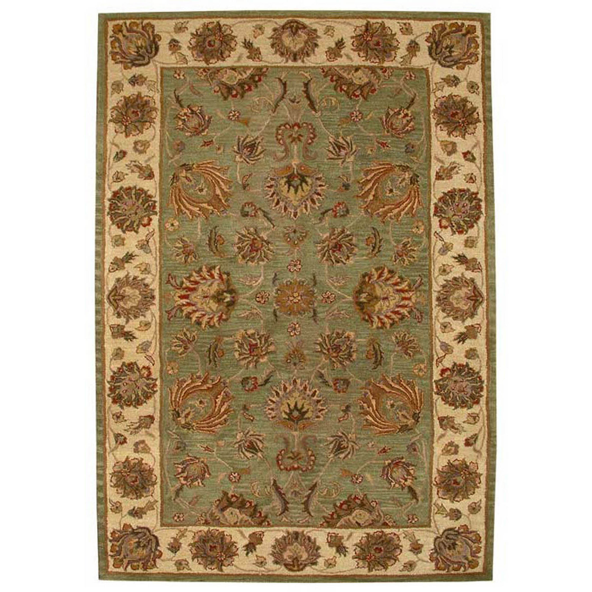 SAFAVIEH Heritage Regis Traditional Wool Area Rug, Green/Gold, 6' x 9' - image 1 of 10
