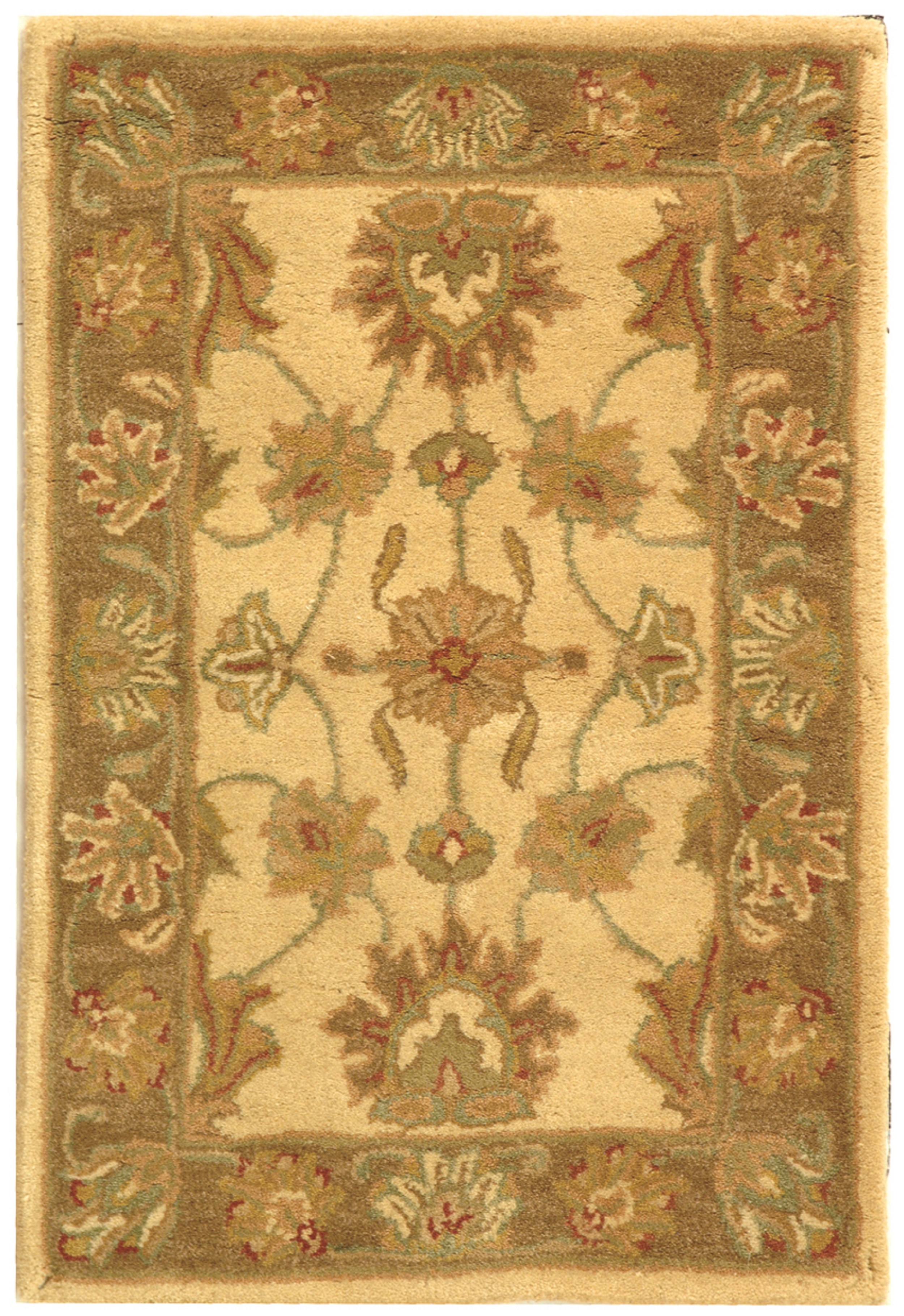SAFAVIEH Heritage Regis Traditional Wool Area Rug, Ivory/Brown, 2' x 3' - image 1 of 4
