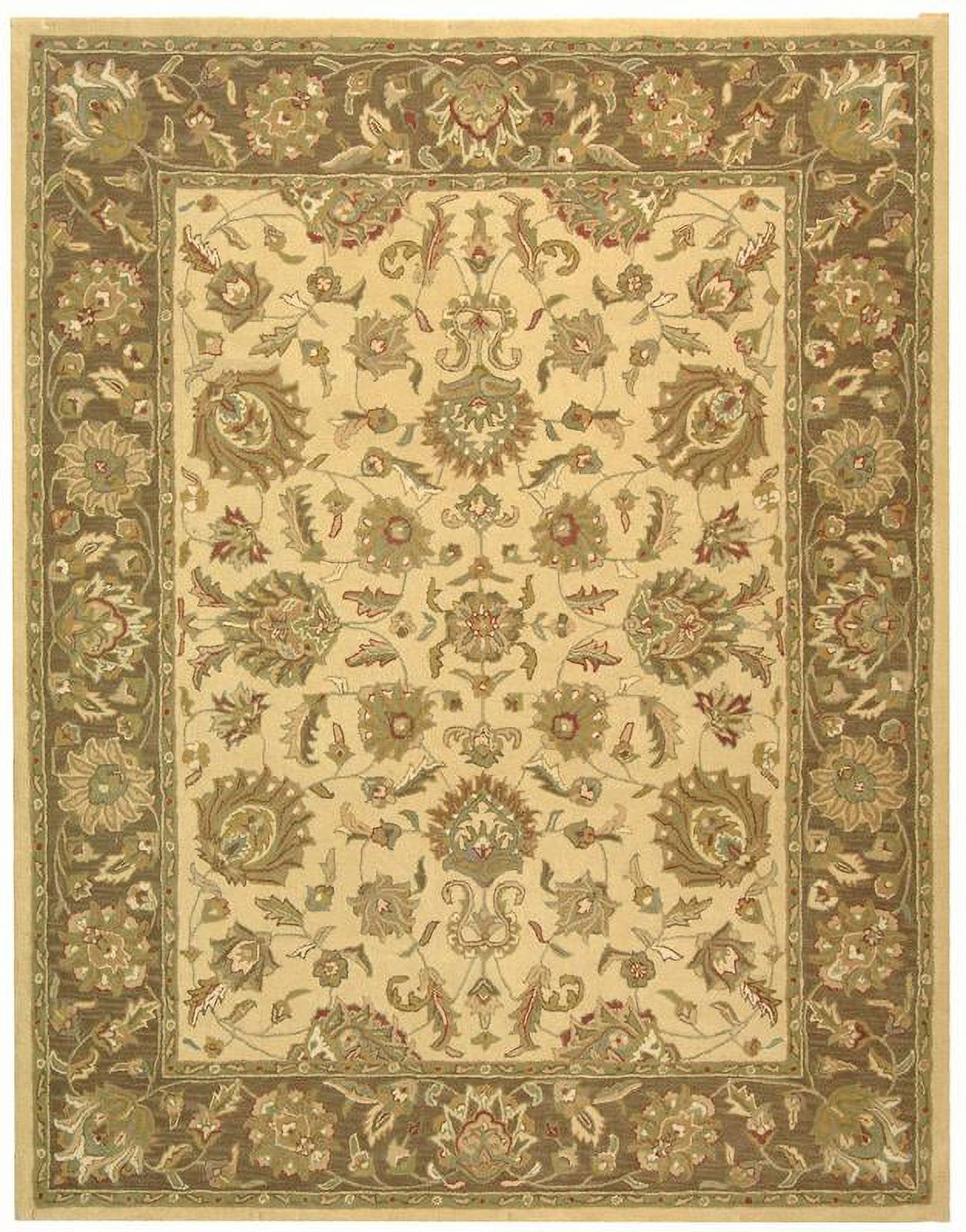 SAFAVIEH Heritage Regis Traditional Wool Area Rug, Ivory/Brown, 8'3" x 11' - image 1 of 4