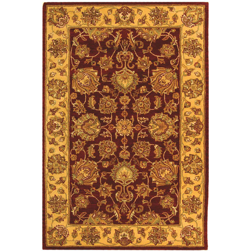 SAFAVIEH Heritage Regis Traditional Wool Area Rug, Red/Gold, 4' x 6' - image 1 of 9