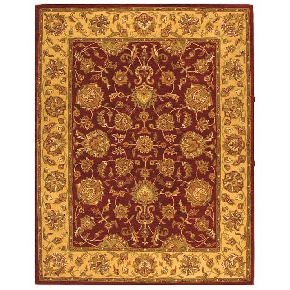 SAFAVIEH Heritage Regis Traditional Wool Area Rug, Red/Gold, 5' x 8' - image 1 of 10