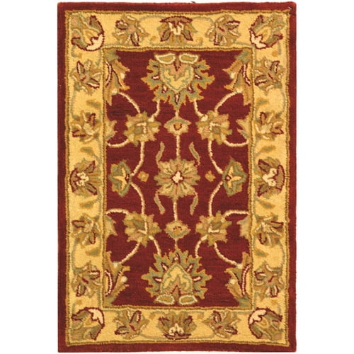 SAFAVIEH Heritage Regis Traditional Wool Area Rug, Red/Gold, 6' x 9'