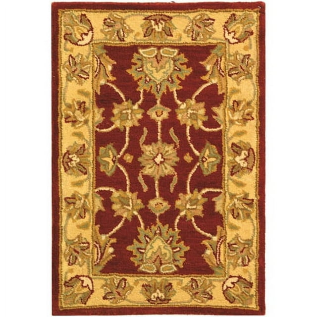 SAFAVIEH Heritage Regis Traditional Wool Area Rug, Red/Gold, 7'6" x 9'6"