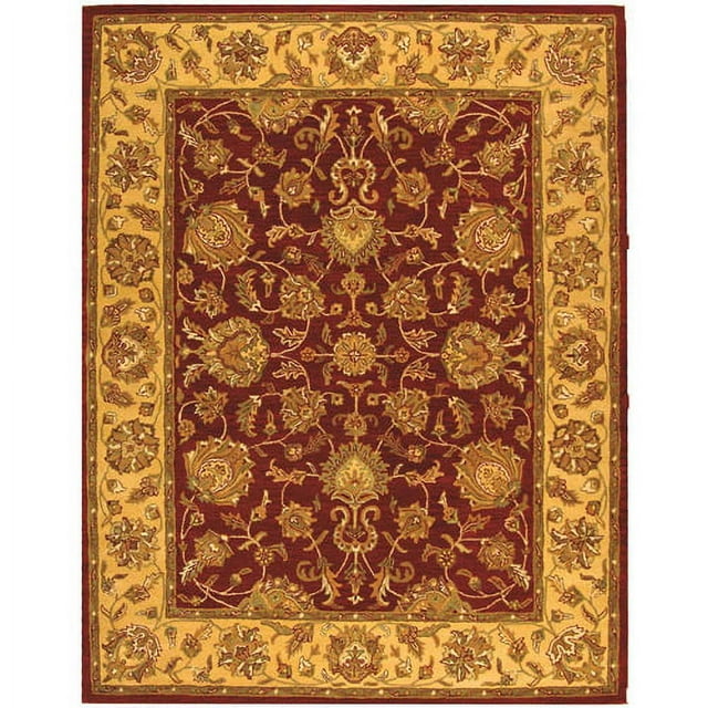 SAFAVIEH Heritage Regis Traditional Wool Area Rug, Red/Gold, 8'3" x 11'