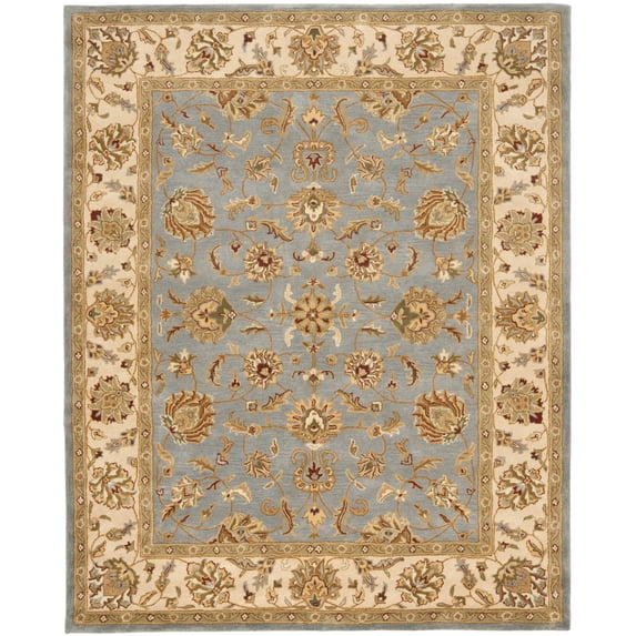 SAFAVIEH Heritage Regis Traditional Wool Runner Rug, Blue/Beige, 2'3" x 14'