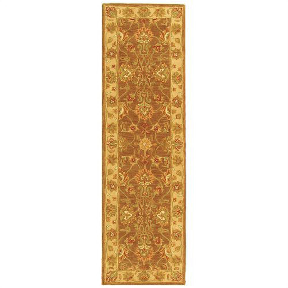 SAFAVIEH Heritage Regis Traditional Wool Runner Rug, Brown/Ivory, 2'3" x 10' - image 1 of 9