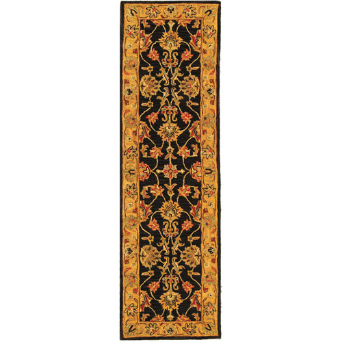 SAFAVIEH Heritage Regis Traditional Wool Runner Rug, Charcoal/Gold, 2'3" x 10' - image 1 of 10