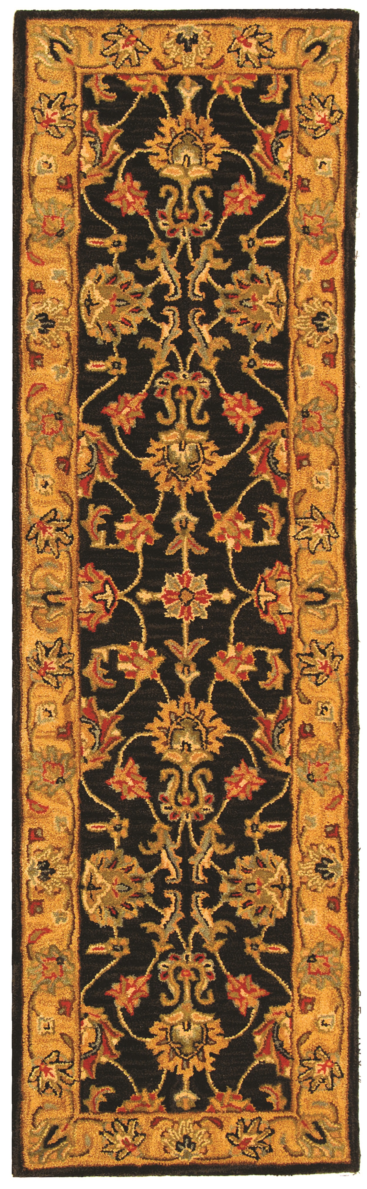 SAFAVIEH Heritage Regis Traditional Wool Runner Rug, Charcoal/Gold, 2'3" x 14' - image 1 of 10
