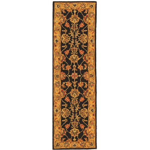 SAFAVIEH Heritage Regis Traditional Wool Runner Rug, Charcoal/Gold, 2'3" x 8' - image 1 of 10