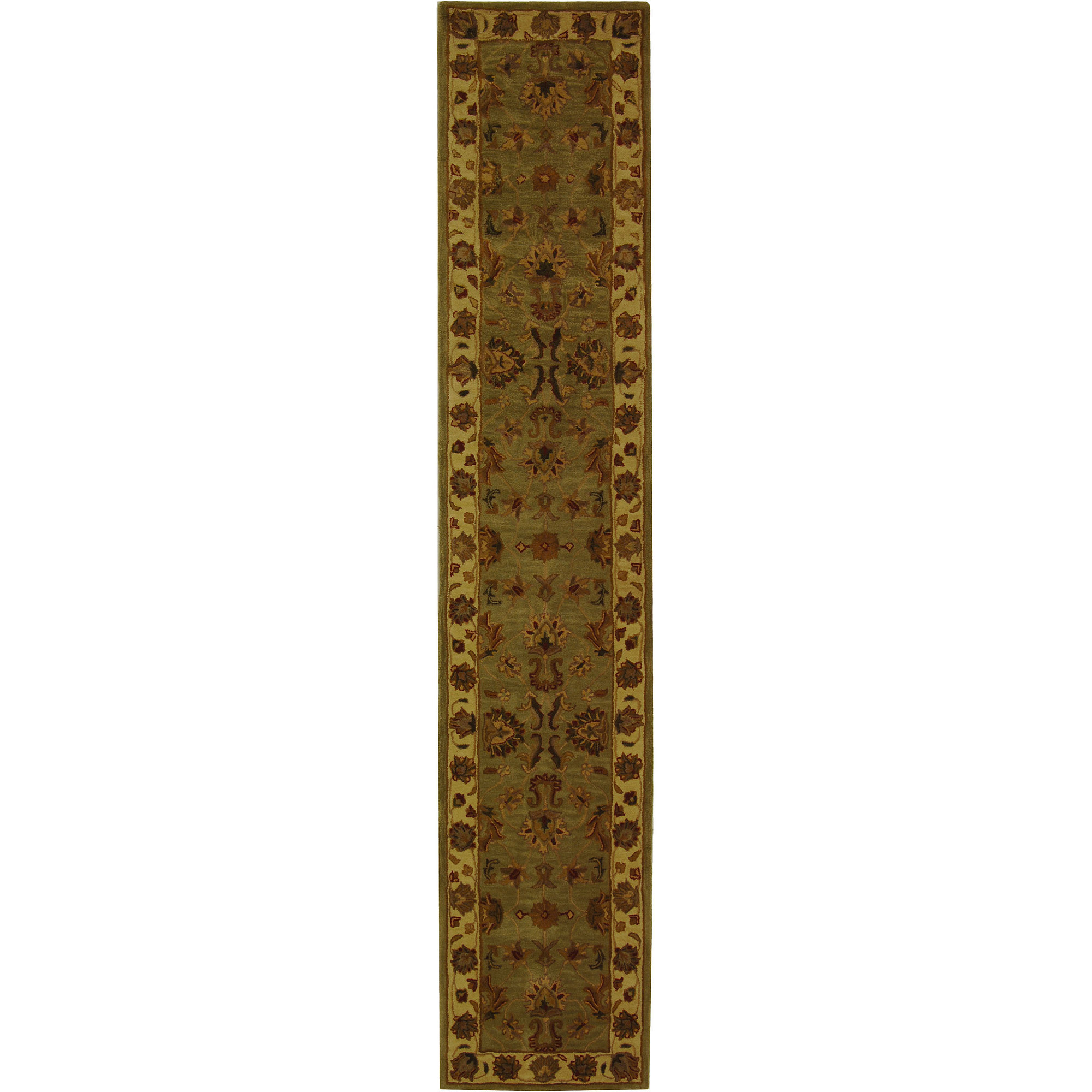 SAFAVIEH Heritage Regis Traditional Wool Runner Rug, Green/Gold, 2'3" x 10' - image 1 of 10