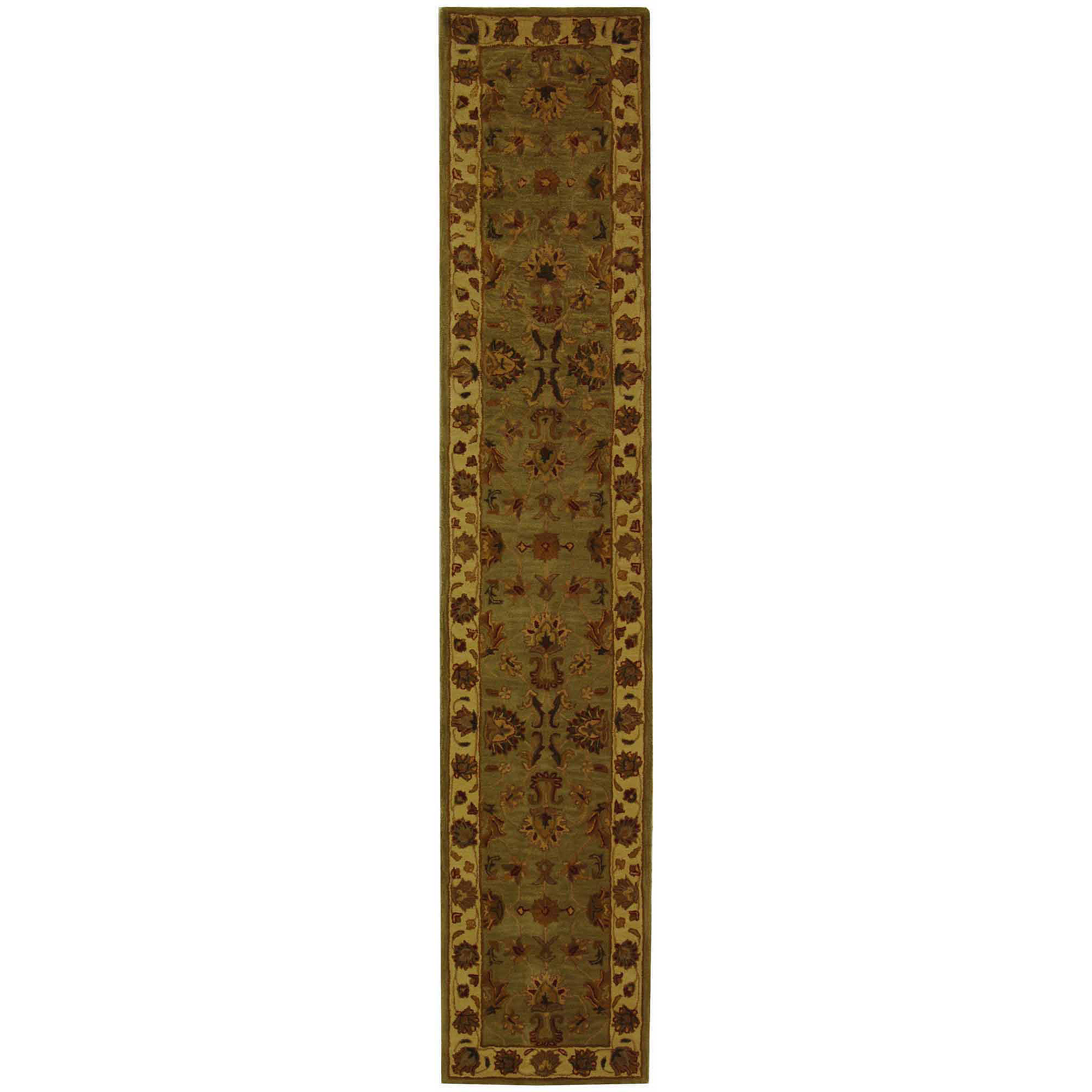 SAFAVIEH Heritage Regis Traditional Wool Runner Rug, Green/Gold, 2'3" x 12' - image 1 of 10